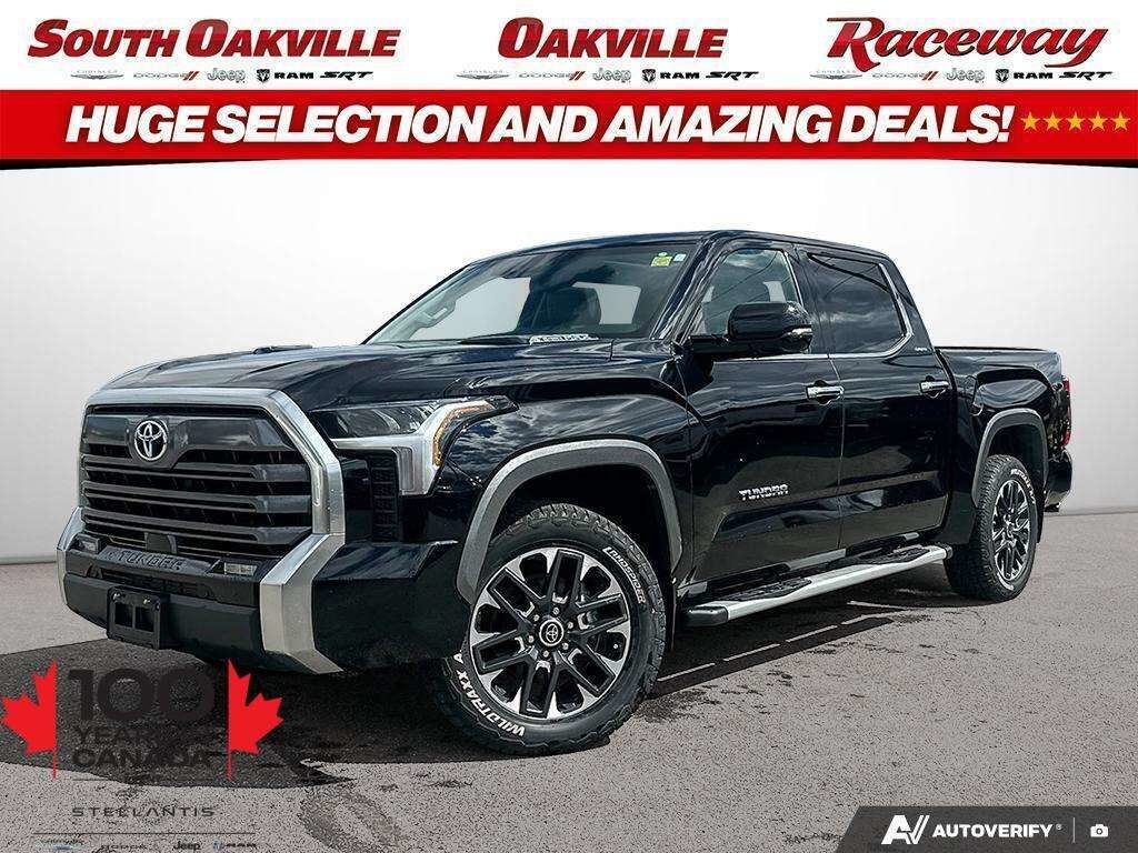 Gray 2023 Toyota Tundra Hybrid Pickup Truck Four-Wheel Drive Automatic