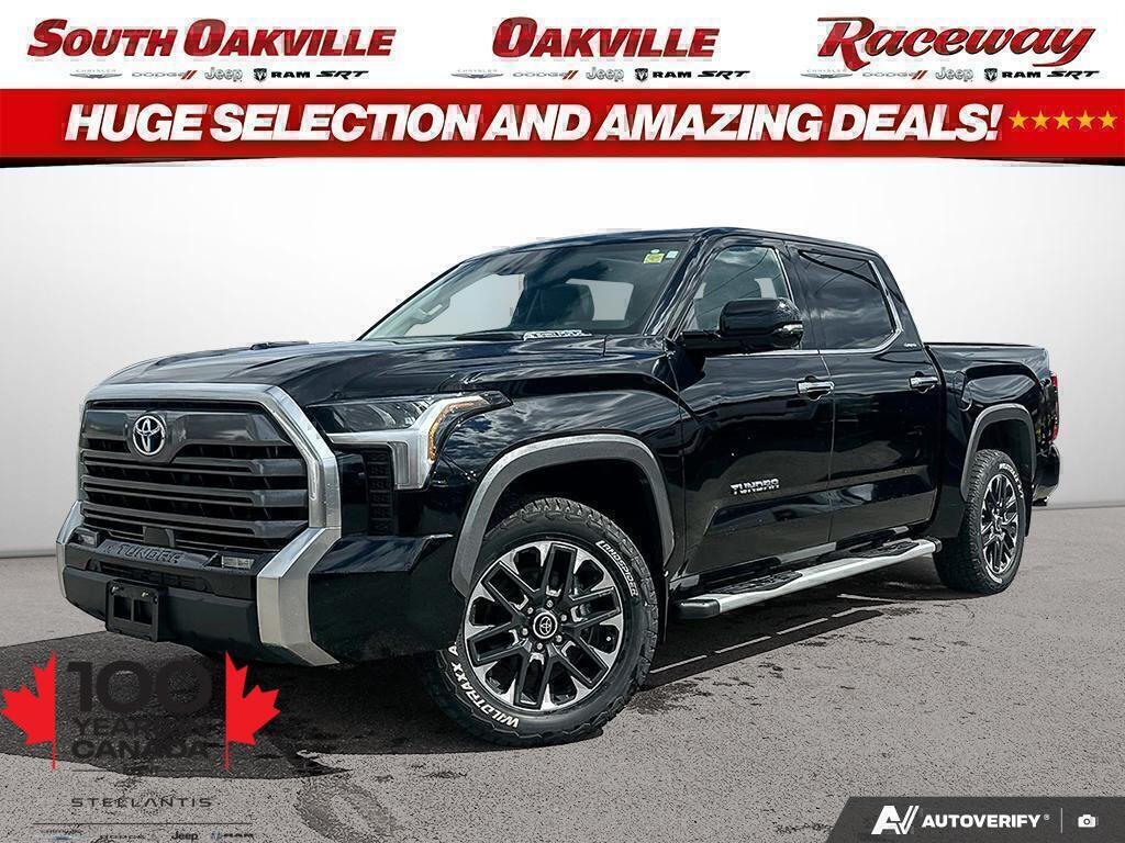 Gray 2023 Toyota Tundra Hybrid Pickup Truck Four-Wheel Drive Automatic