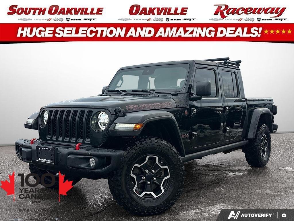 Black 2021 Jeep Gladiator Rubicon Crew Cab 4WD Pickup Truck Four-Wheel Drive Automatic