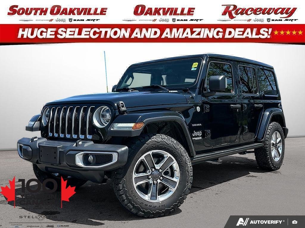 Black 2020 Jeep Wrangler Unlimited Sahara 4WD SUV / Crossover Four-Wheel Drive Automatic