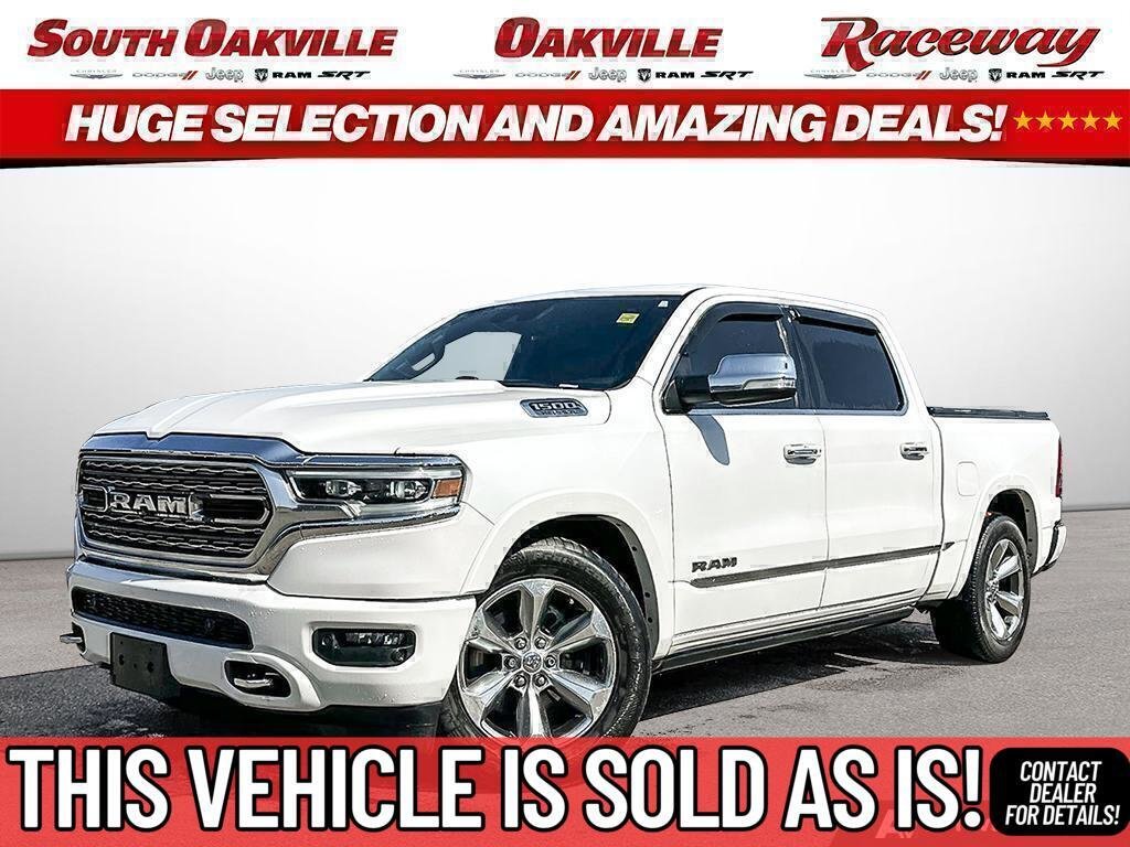 White 2020 RAM 1500 Limited Crew Cab 4WD Pickup Truck Four-Wheel Drive Automatic