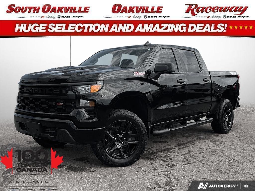 Black 2024 Chevrolet Silverado 1500 Pickup Truck Four-Wheel Drive Automatic