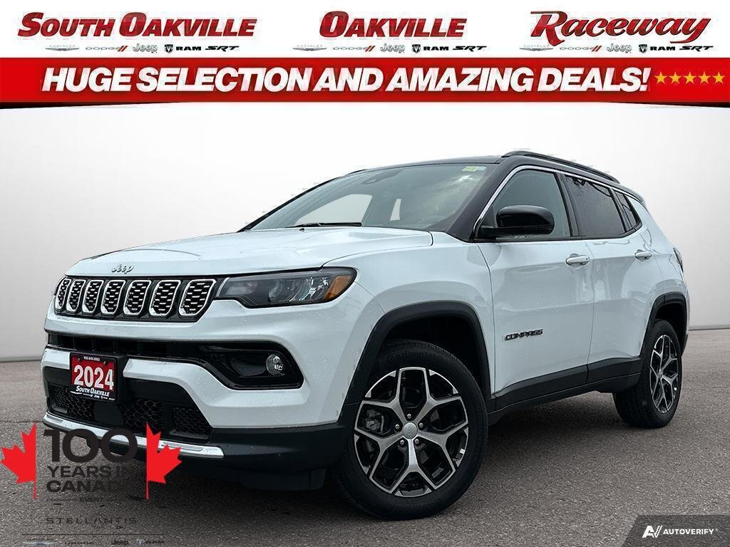 White 2024 Jeep Compass SUV / Crossover Four-Wheel Drive Automatic