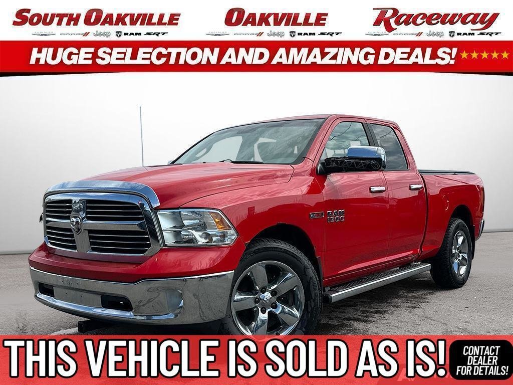 Red 2014 RAM 1500 Pickup Truck Four-Wheel Drive Automatic