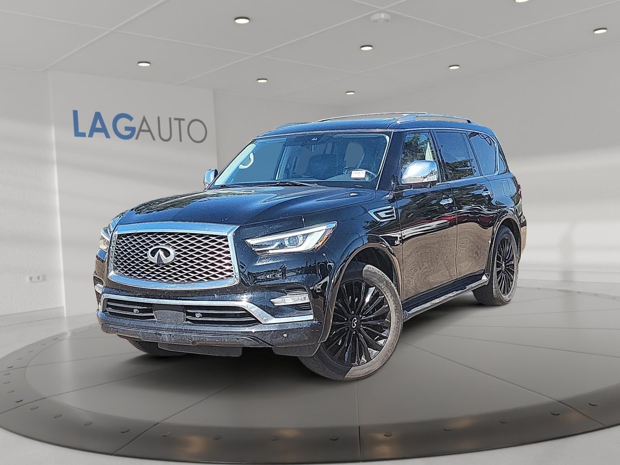 Black 2020 INFINITI QX80 SUV / Crossover All-Wheel Drive Automatic
