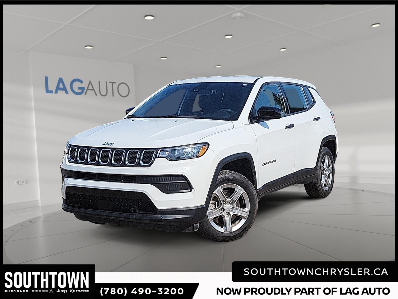 Bright White Clearcoat 2024 Jeep Compass SUV / Crossover Four-Wheel Drive Automatic