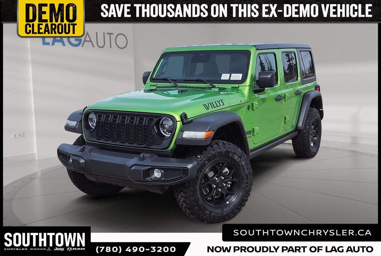 Mojito Clearcoat 2025 Jeep Wrangler SUV / Crossover Four-Wheel Drive 8-Speed Automatic