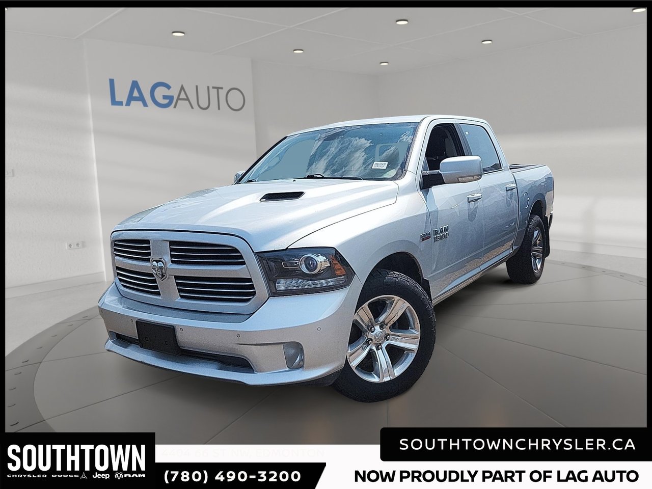 Bright Silver Metallic 2017 RAM 1500 Pickup Truck Four-Wheel Drive Automatic