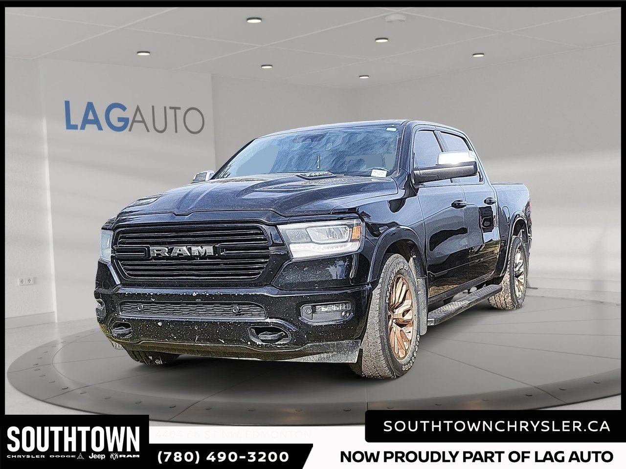 Diamond Black Crystal Pearlcoat 2019 RAM 1500 Pickup Truck Four-Wheel Drive Automatic