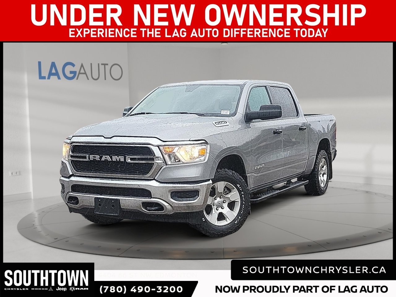 Billet Silver Metallic Clearcoat 2021 RAM 1500 Tradesman Crew Cab 4WD Pickup Truck Four-Wheel Drive Automatic
