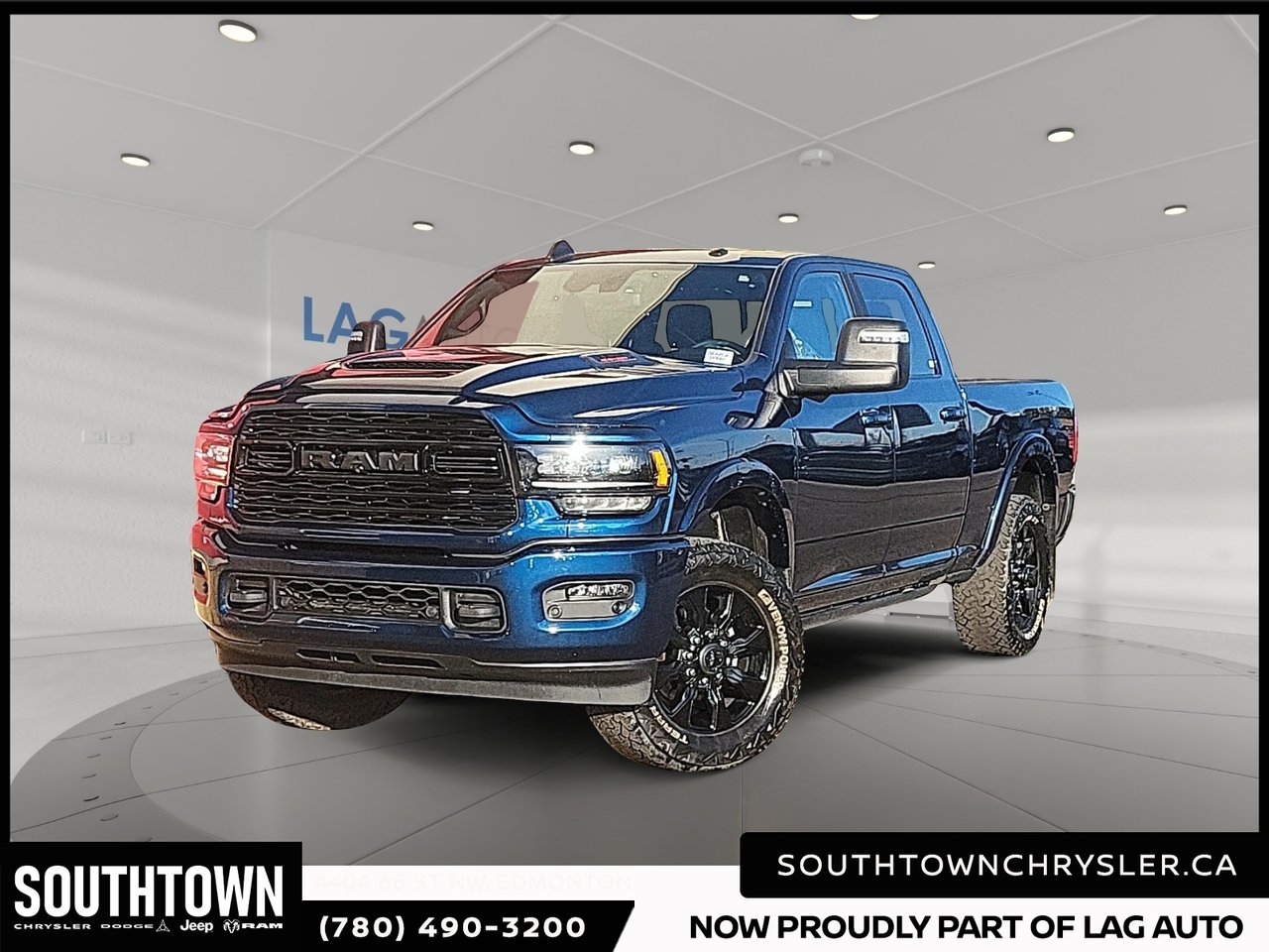 Patriot Blue Pearl 2023 RAM 3500 Pickup Truck Four-Wheel Drive Automatic