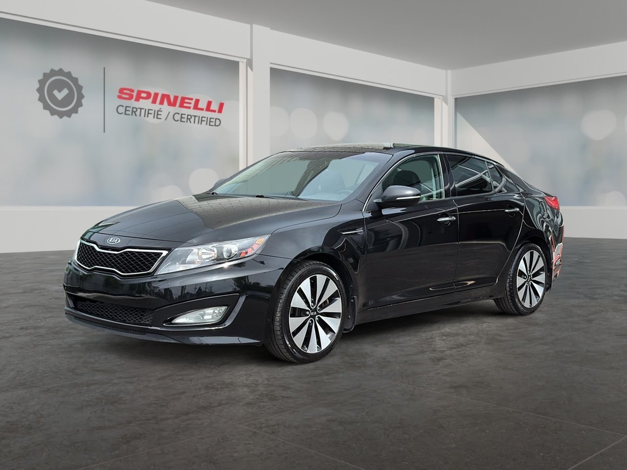 Ebony Black 2011 Kia Optima SX Turbo Sedan Front-Wheel Drive Automatic