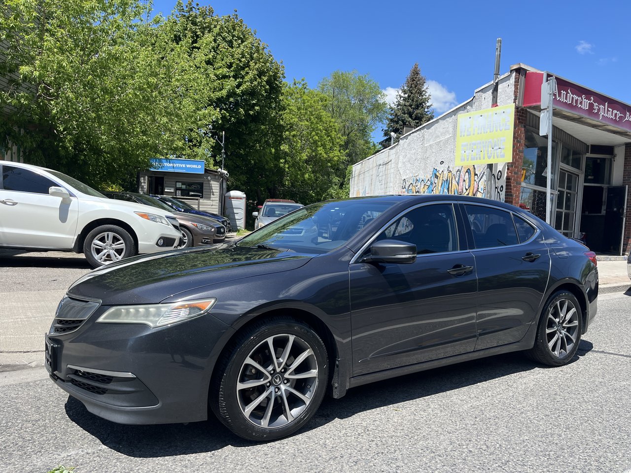 Gray 2015 Acura TLX V6 SH-AWD Sedan  Automatic