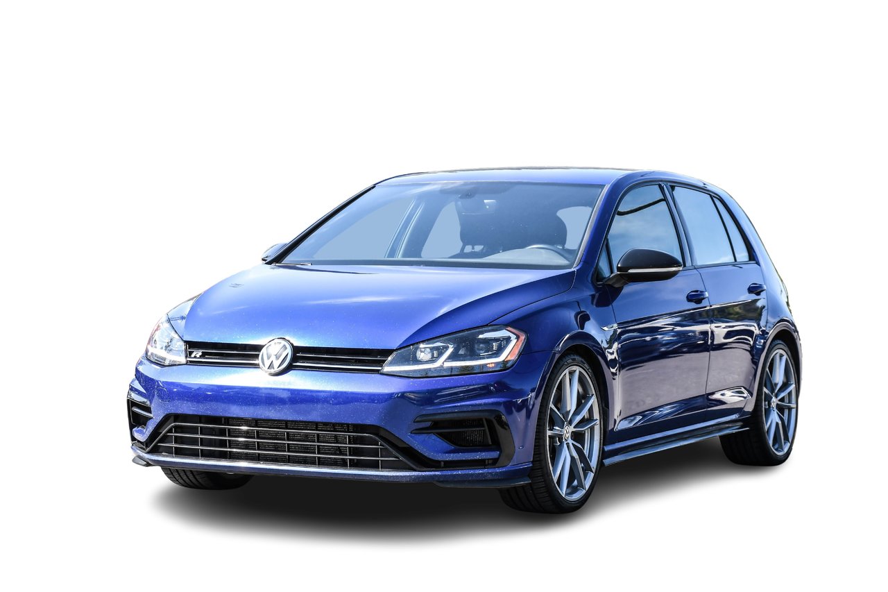Blue 2018 Volkswagen Golf R Hatchback All-Wheel Drive Automatic