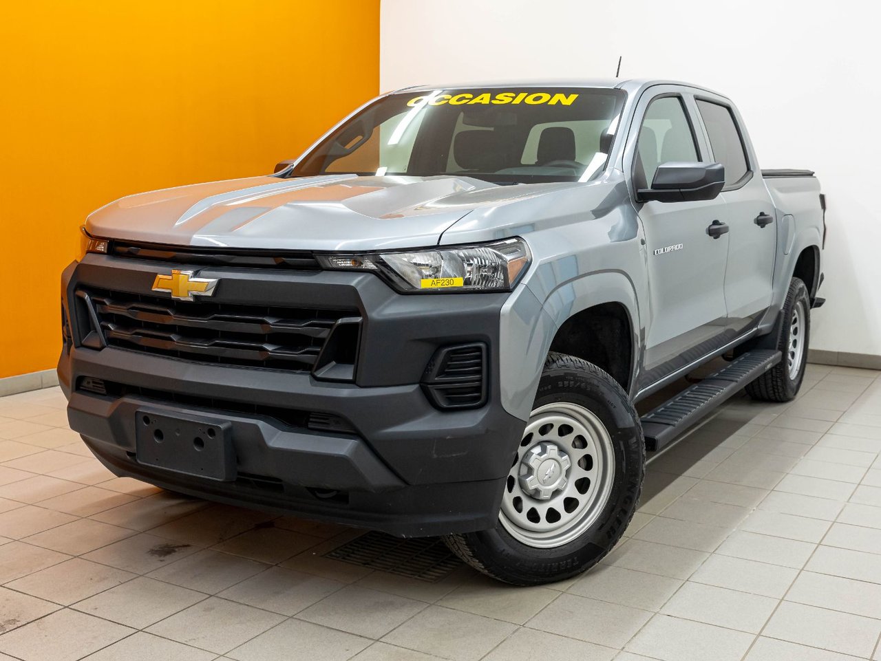 Sterling Gray Metallic 2024 Chevrolet Colorado Work Truck Crew Cab 4WD Pickup Truck Four-Wheel Drive Automatic