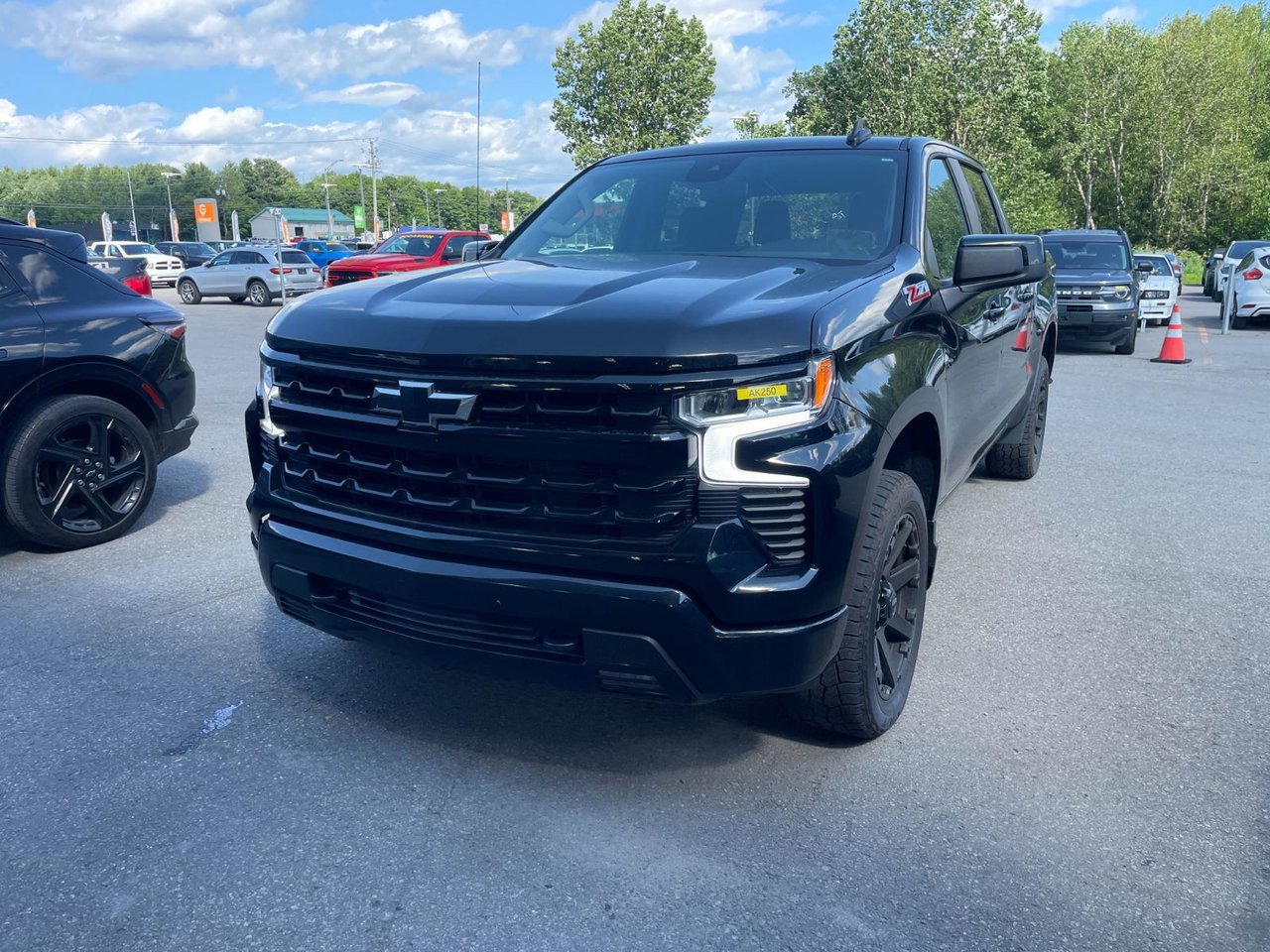 Black 2024 Chevrolet Silverado 1500 Pickup Truck Four-Wheel Drive Automatic