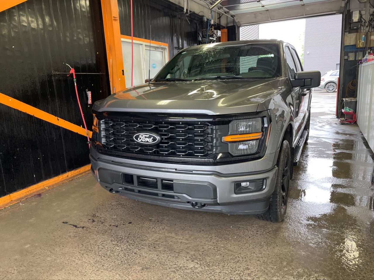 Gray (Carbonized Grey Metallic) 2024 Ford F-150 STX SuperCrew 4WD Pickup Truck Four-Wheel Drive Automatic