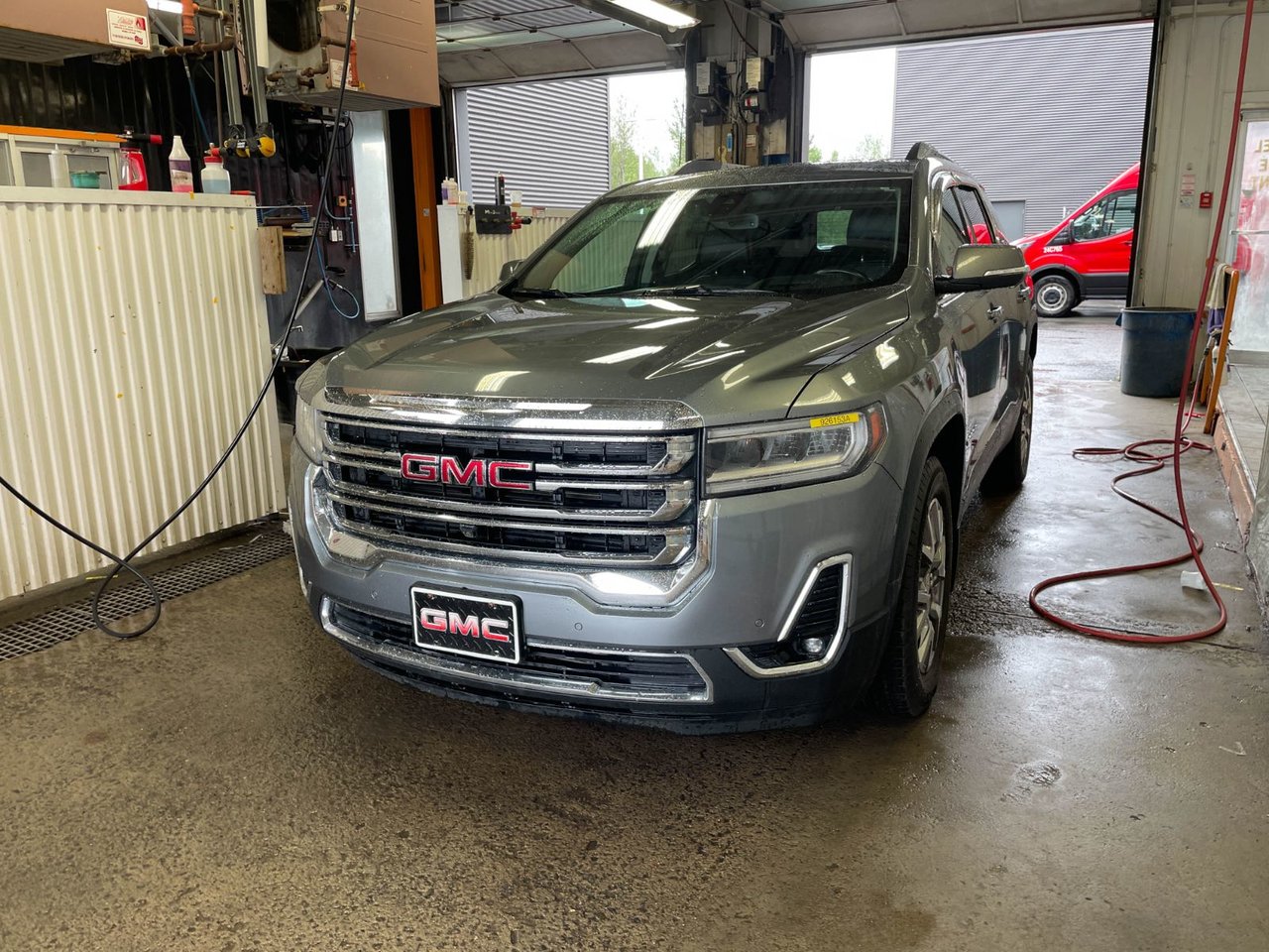 Gray (Satin Steel) 2020 GMC Acadia SUV / Crossover Four-Wheel Drive Automatic