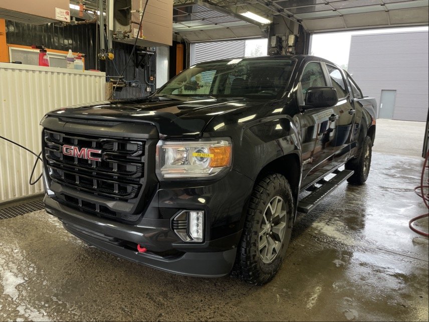 Onyx Black 2022 GMC Canyon Pickup Truck Four-Wheel Drive Automatic