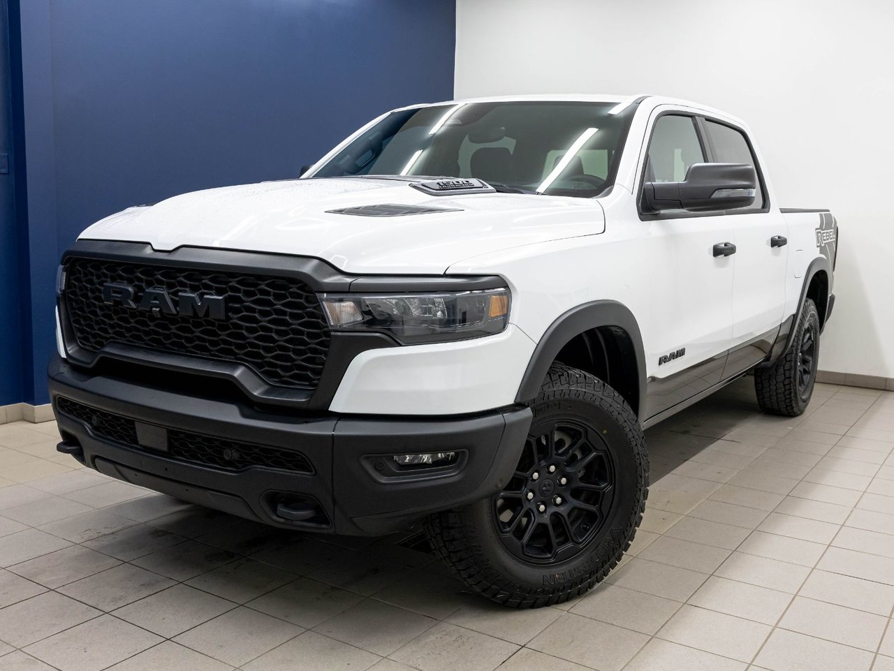 Bright White 2026 RAM 1500 Pickup Truck Four-Wheel Drive Automatic