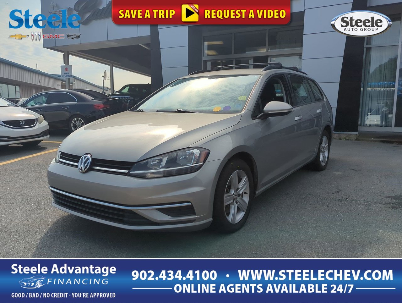 2019 Volkswagen GOLF SPORTWAGEN Comfortline AWD *GM Certified*-0