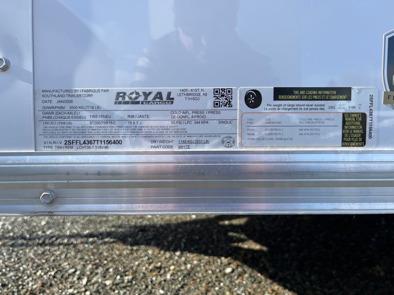 2026 Southland Royal LCHT35-7.518V-86R-2