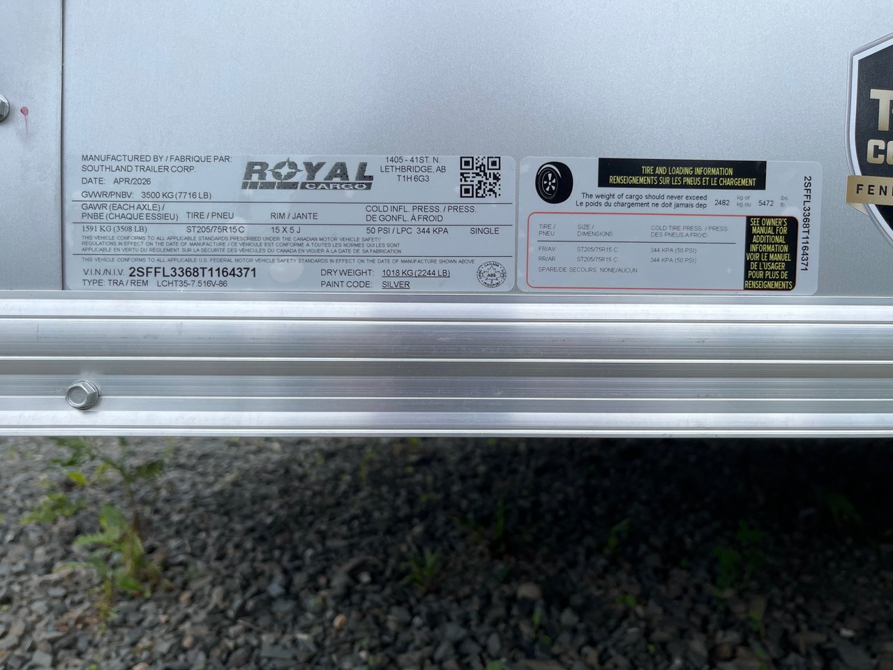 2026 Southland Royal LCHT35-7.516V-86R-8