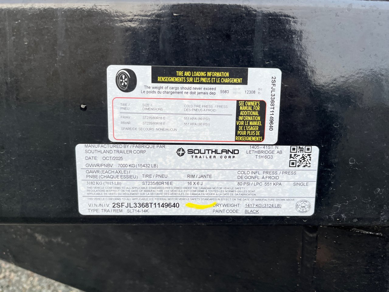 2026 Southland SL714-14K-9