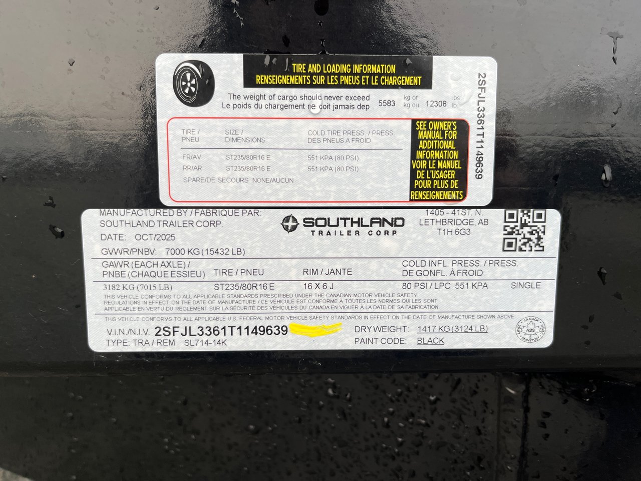 2026 Southland SL714-14K-5