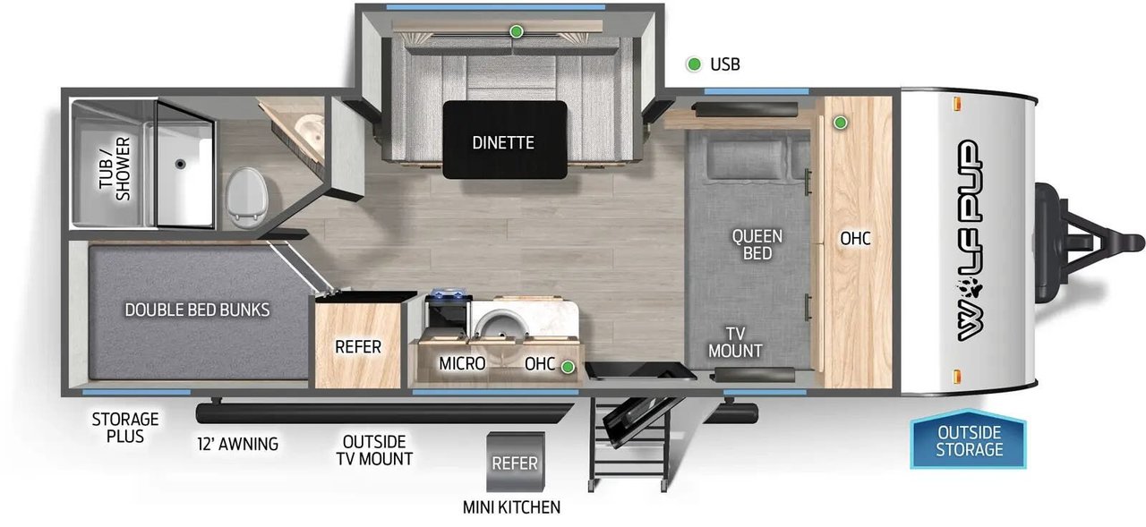 92026 Forest River CHEROKEE WOLF PUP 17JW-20