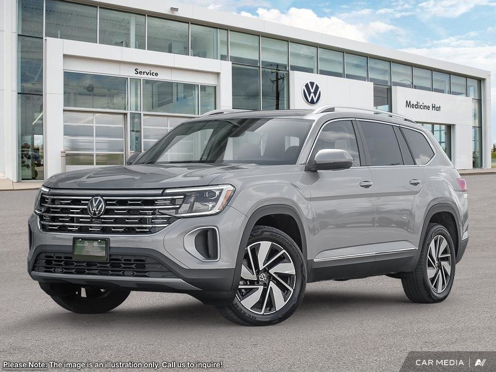 2025 Volkswagen Atlas Highline Black wheels. AWD grip. Room for the whole crew!