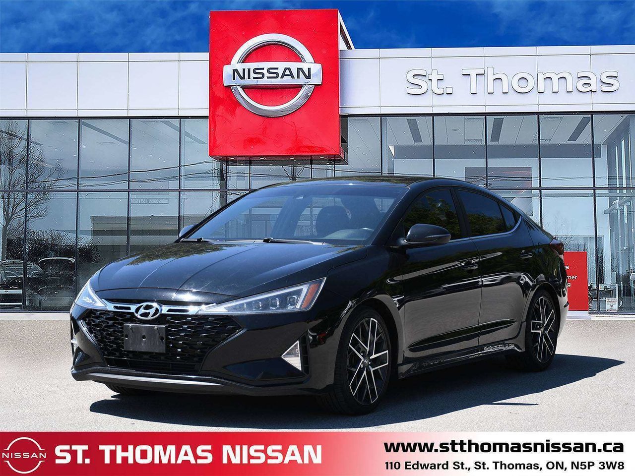 Black 2020 Hyundai Elantra Sedan Front-Wheel Drive Manual