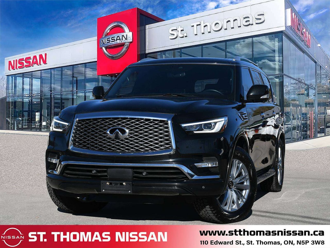 Black 2024 INFINITI QX80 SUV / Crossover All-Wheel Drive Automatic