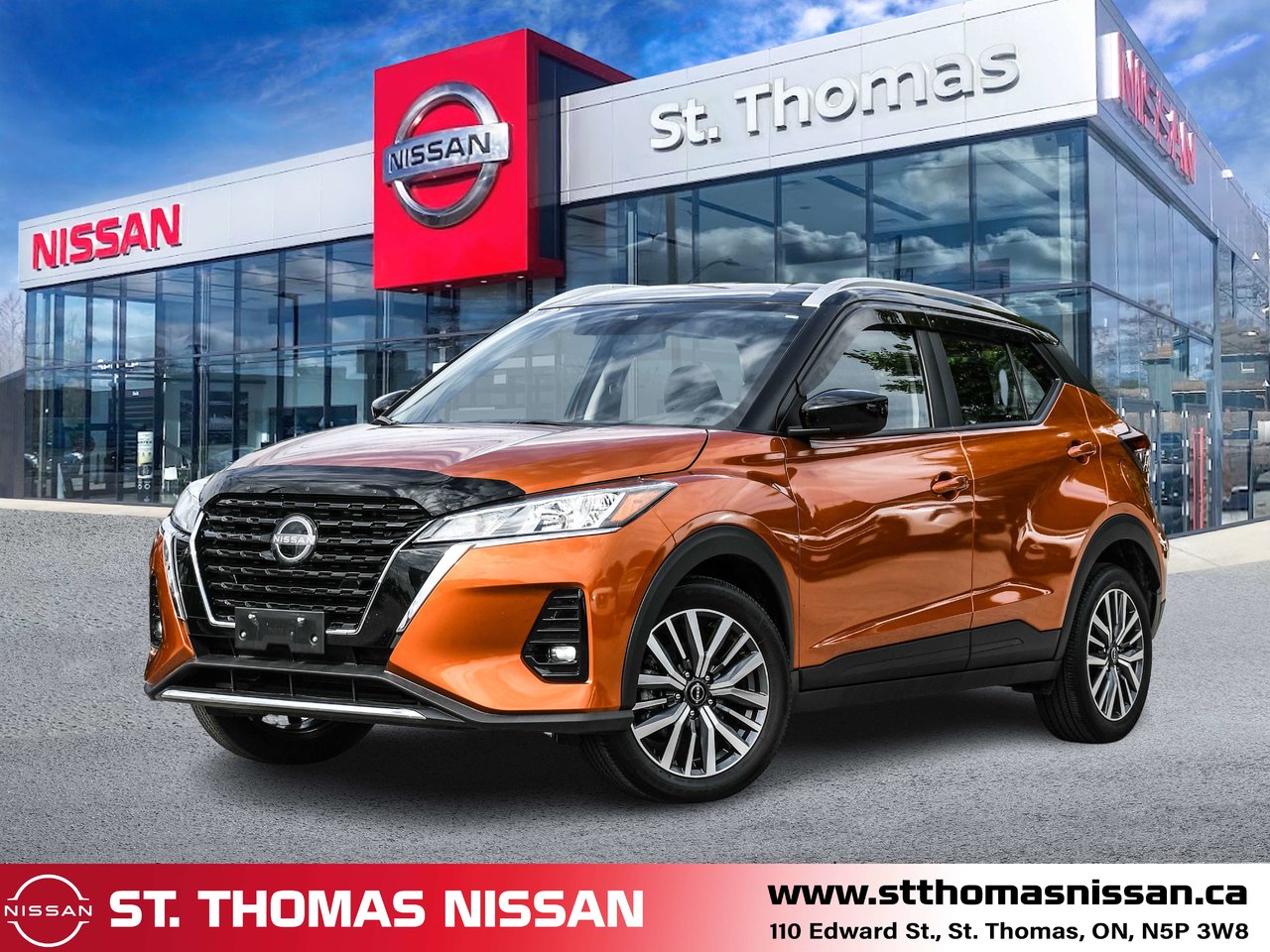 BLACK/ORANGE 2024 Nissan Kicks SUV / Crossover Front-Wheel Drive