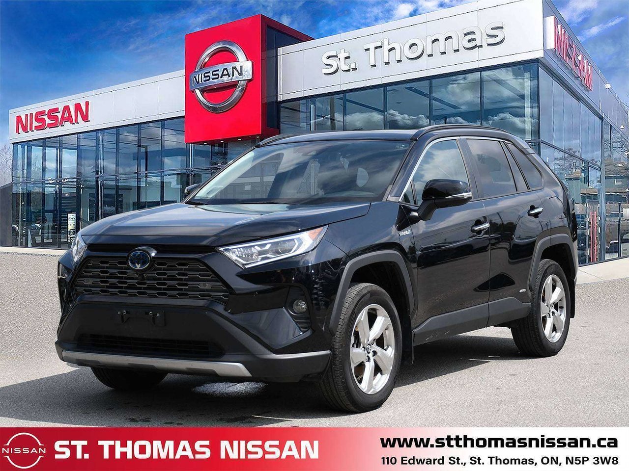 Blue 2019 Toyota RAV4 Hybrid SUV / Crossover All-Wheel Drive 