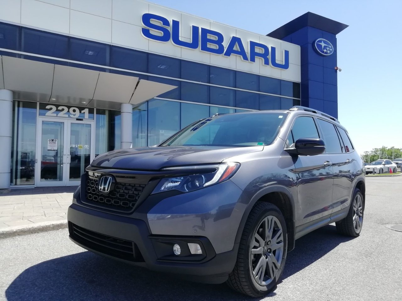 Gray 2020 Honda Passport EX-L AWD SUV / Crossover All-Wheel Drive Automatic