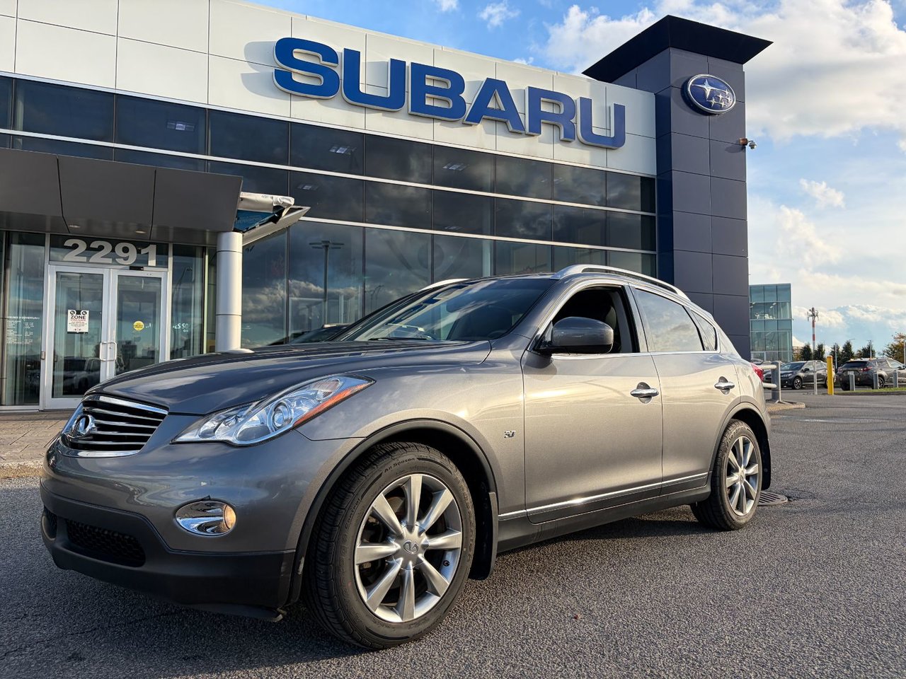 Gray 2015 INFINITI QX50 SUV / Crossover All-Wheel Drive Automatic