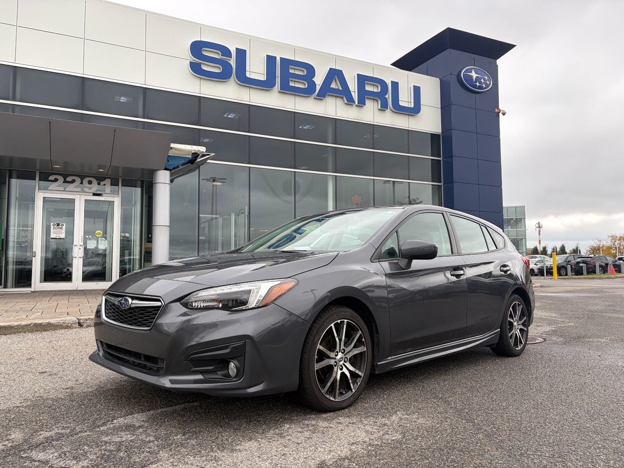 Gray 2018 Subaru Impreza Hatchback Continuously Variable Transmission