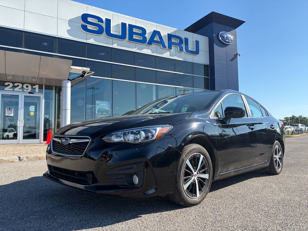 Black 2019 Subaru Impreza Sedan  Continuously Variable Transmission