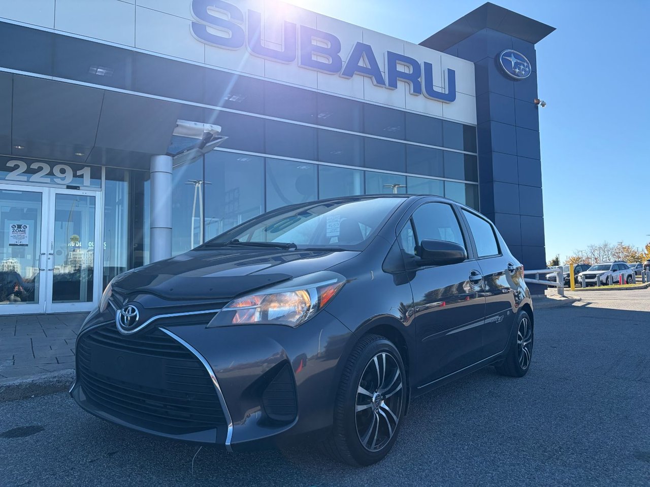 Black (Charcoal) 2015 Toyota Yaris Hatchback Front-Wheel Drive Manual