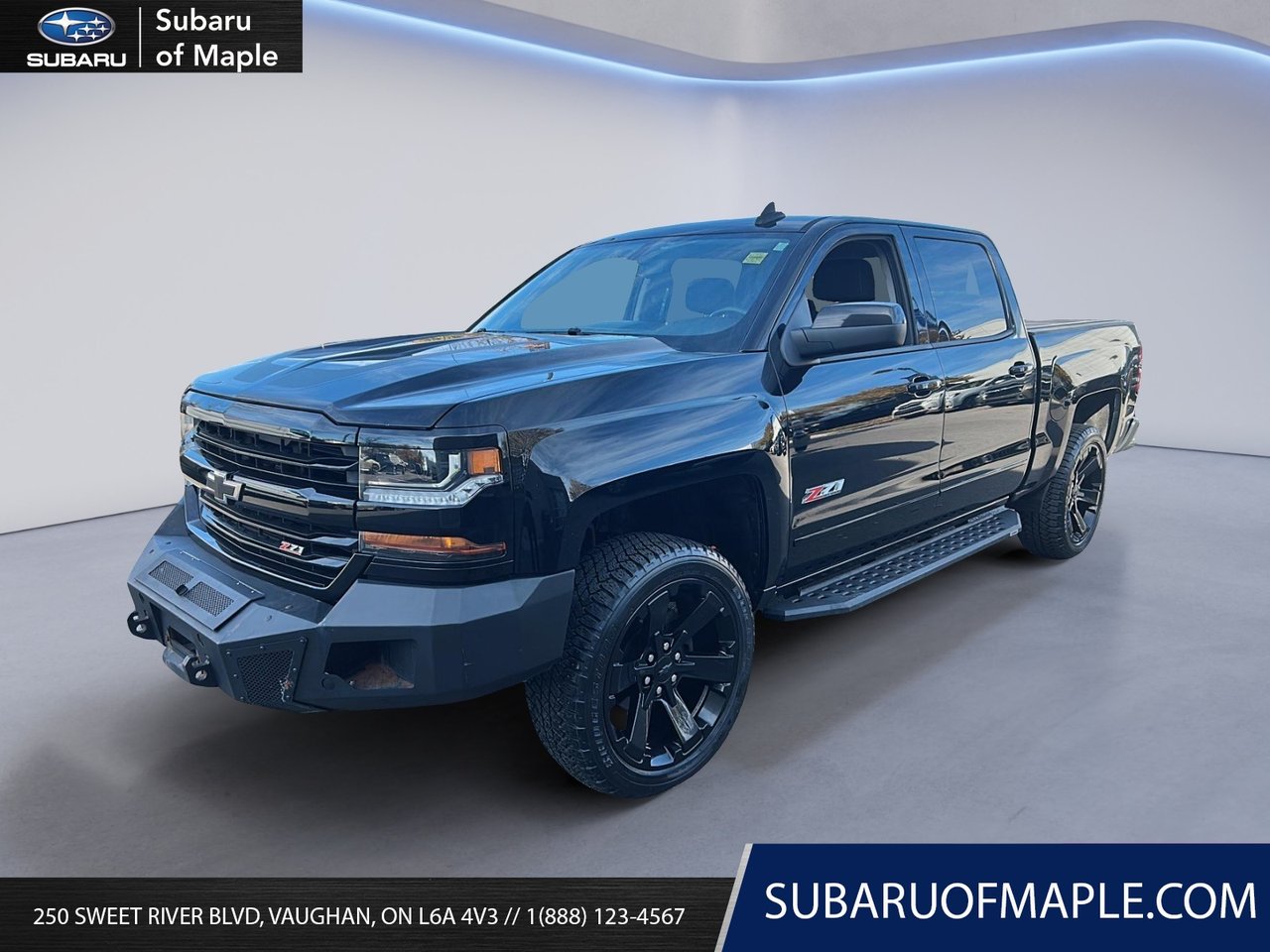 Black 2018 Chevrolet Silverado 1500 Pickup Truck Four-Wheel Drive Automatic