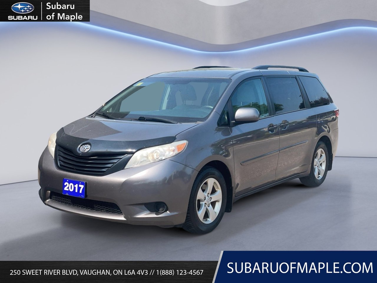 Gray (Pre-Dawn Grey Mica) 2017 Toyota Sienna Minivan Front-Wheel Drive Automatic
