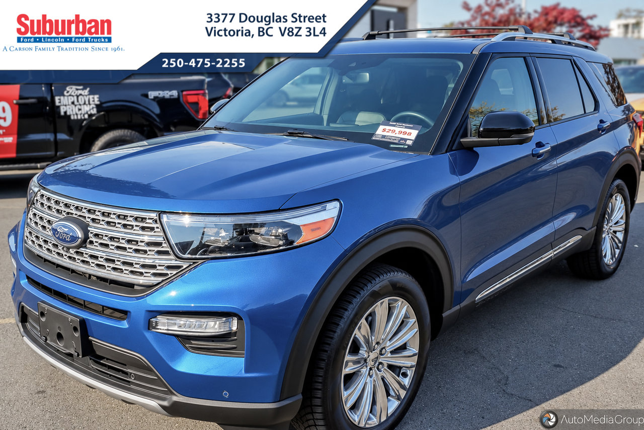 Blue 2020 Ford Explorer SUV / Crossover All-Wheel Drive Automatic