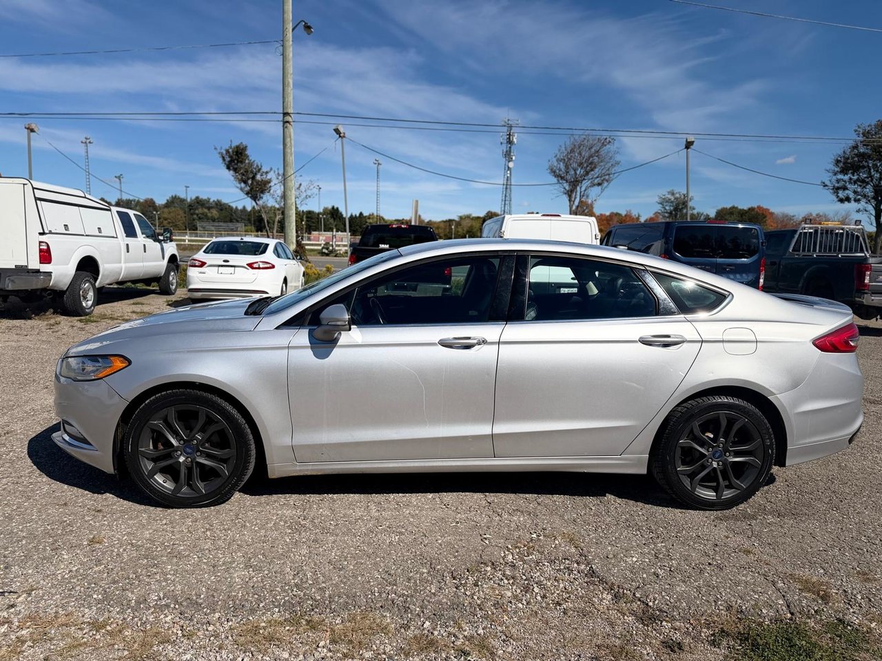 Silver 2018 Ford Fusion Sedan All-Wheel Drive Automatic