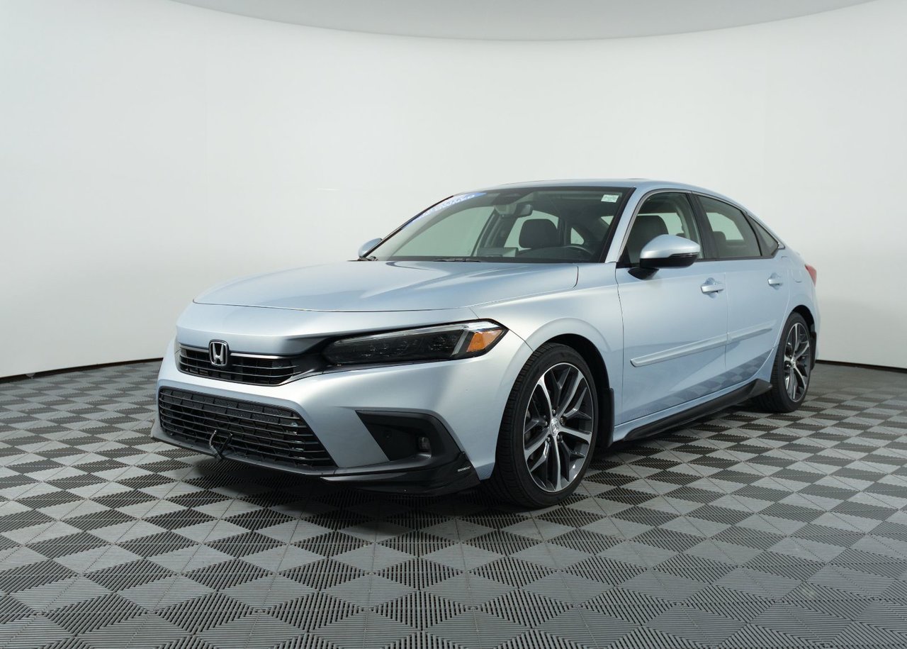 Ice Blue Metallic 2022 Honda Civic Sedan Front-Wheel Drive Continuously Variable Transmission