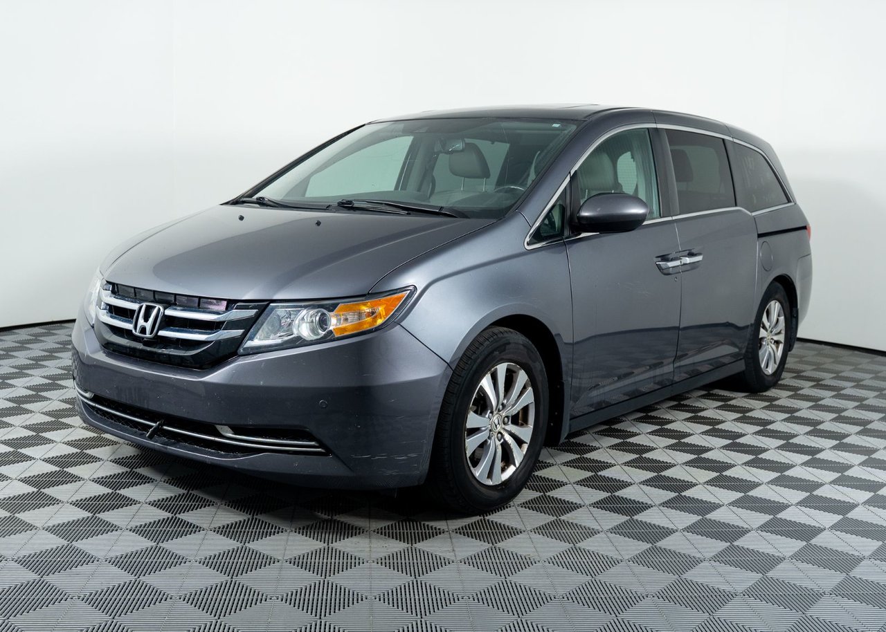 Gray 2016 Honda Odyssey Minivan Front-Wheel Drive Automatic