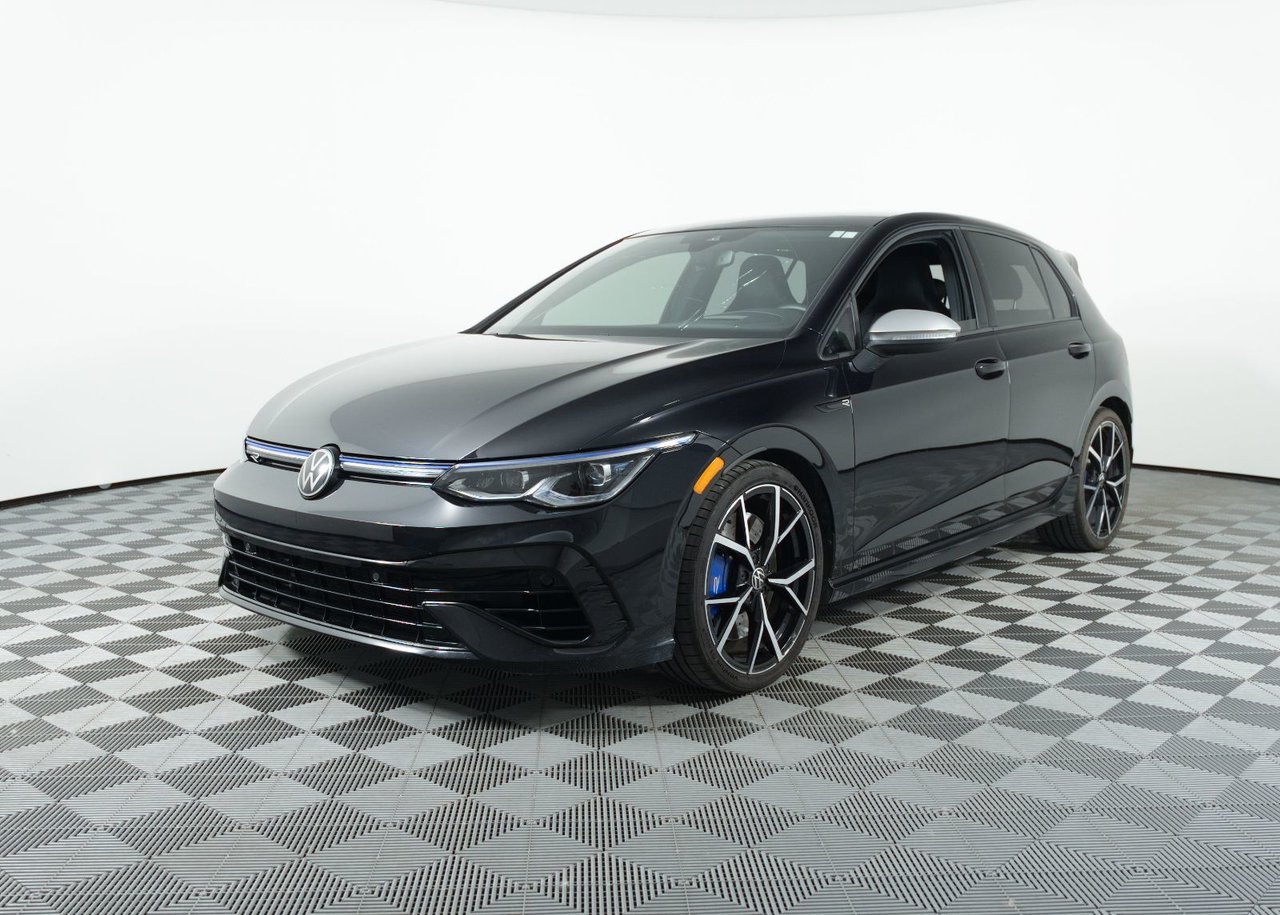 Deep Black Pearl 2024 Volkswagen Golf R Hatchback All-Wheel Drive Manual