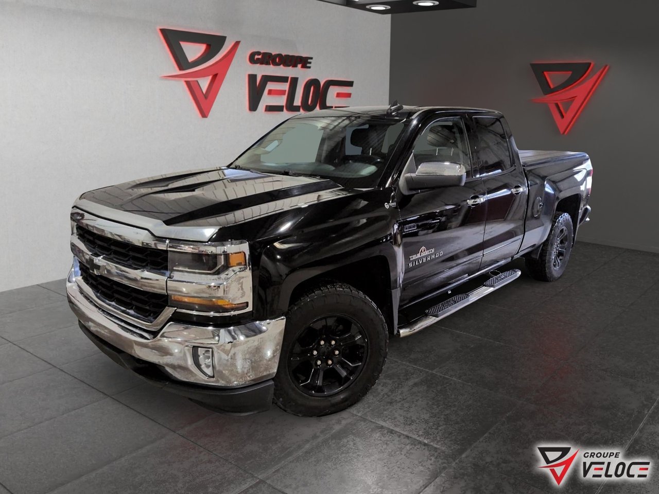Black 2019 Chevrolet Silverado 1500 Pickup Truck Four-Wheel Drive Automatic