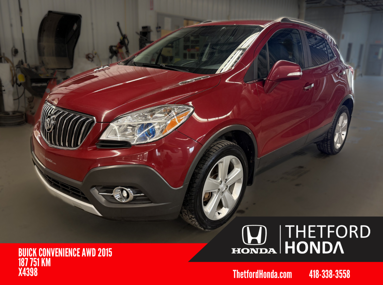 Red 2015 Buick Encore Convenience AWD SUV / Crossover All-Wheel Drive Automatic