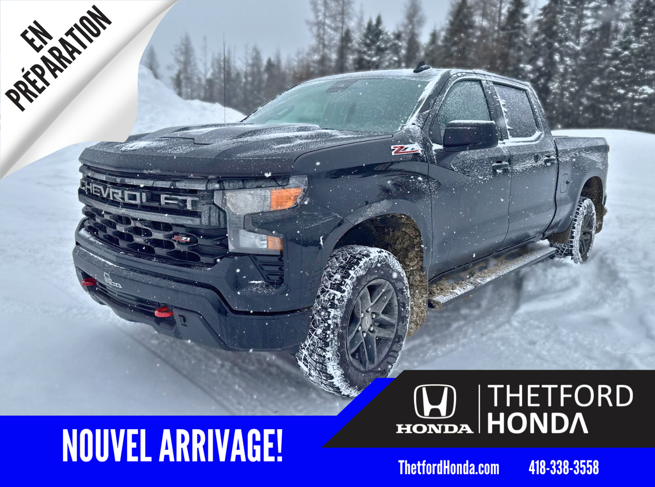 Chevrolet Silverado 1500 Custom Trail Boss Crew Cab 4WD 2024